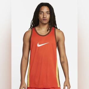 Nike Red and Brown Tank Top